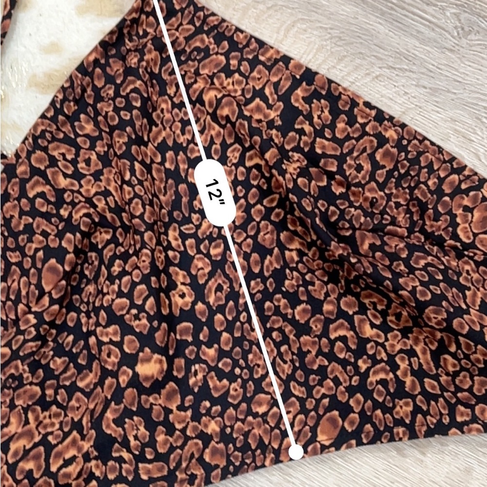 Kittenish leopard print satin tank top - Picture 5 of 5